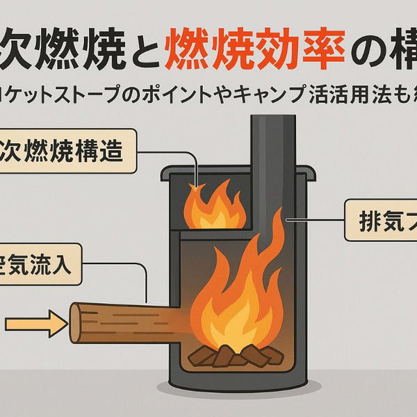 ロケットストーブの二次燃焼の仕組みと燃焼効率アップの構造を徹底解説
