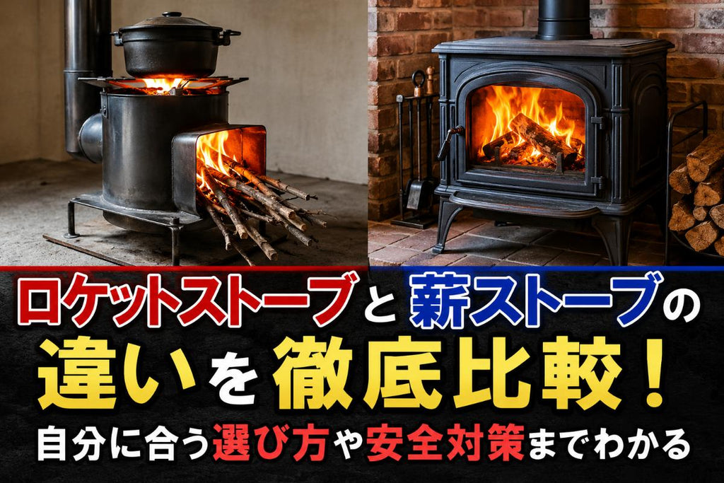 ロケットストーブと薪ストーブの違いを徹底比較！自分に合う選び方や 